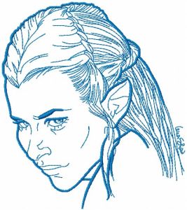 Tauriel embroidery design