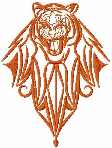tribal tiger free embroidery design 5