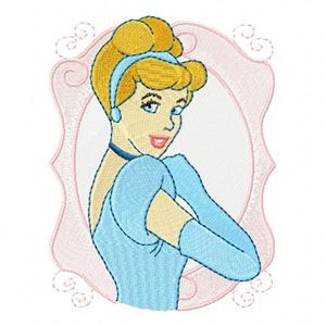 Cinderella 4 machine embroidery design