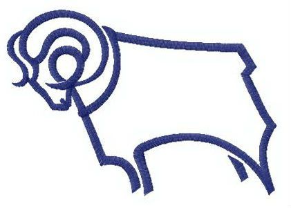 Derby County F.C. logo machine embroidery design