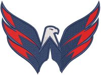 Washington capitals logo eagle embroidery design