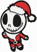 Jack Skellington Christmas Tokidoki Style embroidery design