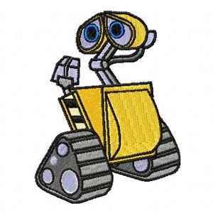 Wall-E 1 embroidery design