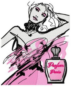 Charming coquette embroidery design