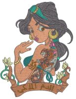 Modern Jasmin 4 embroidery design