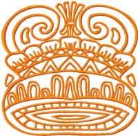 Royal Helmet  embroidery design