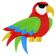 Parrot 2 machine embroidery design