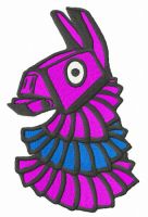 Colorful pinata embroidery design