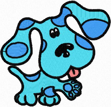Blues clues embroidery design