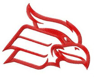 Wheeling Cardinals alternative logo embroidery design
