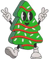 Tis The Season Christmas Cake embroidery design