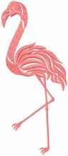 Flamingo embroidery design