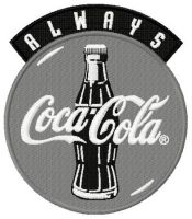 Always Coca Cola embroidery design