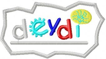 Deydi Logo machine embroidery design