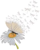 Unity of nature embroidery design