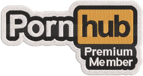 Porno hub Premium member embroidery design