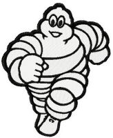 Michelin man embroidery design