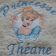 Bath embroidered towel with Cinderella
