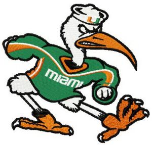 Sebastian the Ibis embroidery design