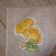Cantharellus cibarius design on table cloth embroidered