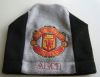 Knitted cap for a young fan of Manchester United