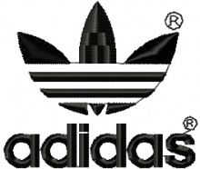 Adidas Logo embroidery design