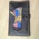 Embroidered wallet with military boot design