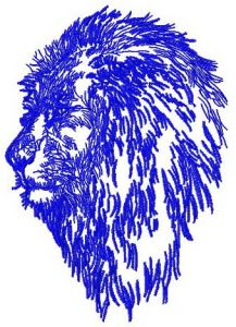 Lion 2 embroidery design