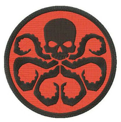 Hydra logo machine embroidery design 