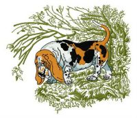 Basset Hound 2 embroidery design