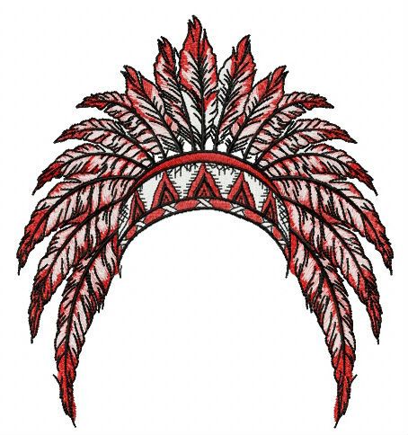 Gorgeous warbonnet machine embroidery design
