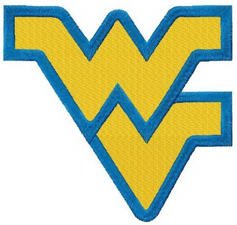 West Virginia Mountaineers machine embroidery design