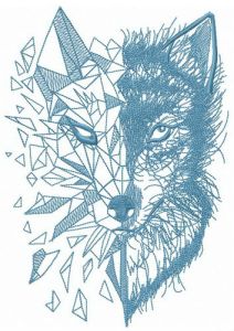 Two sides of soul embroidery design