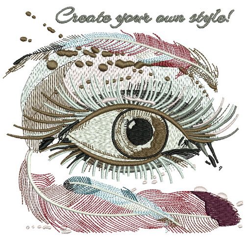 Create your own style machine embroidery design