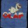 Towel embroidered with happy snowman 