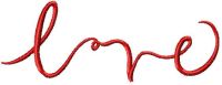 Love sign free embroidery design