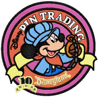 Disneyland logo machine embroidery design
