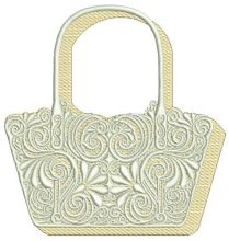 Stylish handbag embroidery design