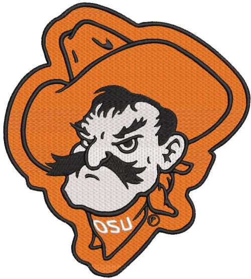 Oklahoma State University Football Cowboys embroidery design