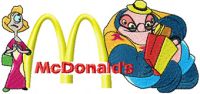 Dr. Jumba Jookiba and McDonalds Logo embroidery design