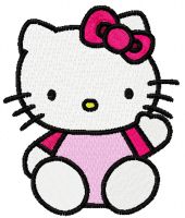 Hello Kitty Hello embroidery design