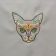 Mexican cat design embroidered