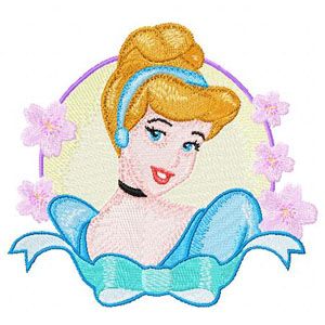 Cinderella 2 machine embroidery design