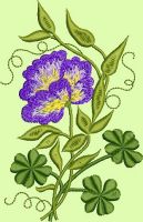 Retro Flower 4  embroidery design