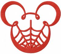 Mickey mouse net embroidery design