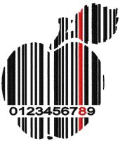 Apple barcode free machine embroidery design