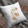 Pillow with phisalis embroidery.design