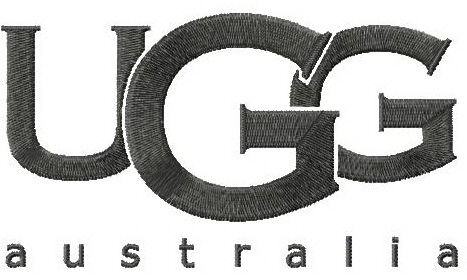 UGG Australia logo machine embroidery design