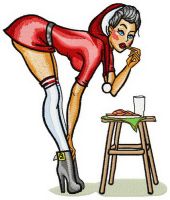 Christmas snack embroidery design