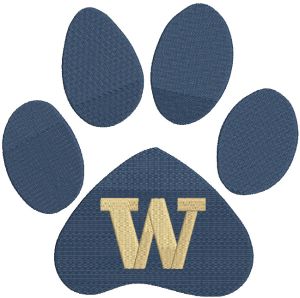 University of Washington Huskies embroidery design